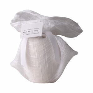 Bed-Bath-Body-artisan-ceramic-cactus-cup-candle-in-white-linen-bag