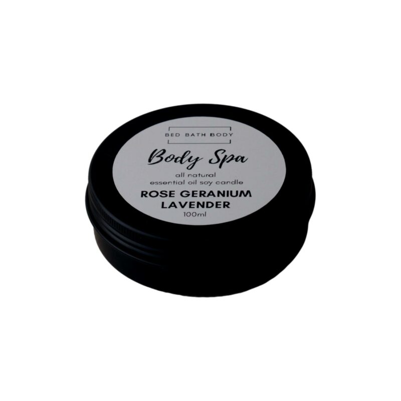 Body Spa Natural Essential Oil Soy Candle In Travel Tin 100Ml